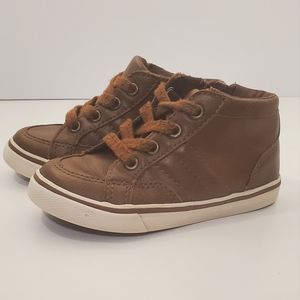 Cat & Jack Brown High Top Shoes Toddler Size 8